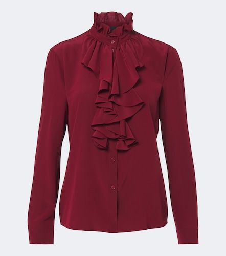 Blouse en soie à volants - Nili Lotan - Modalova