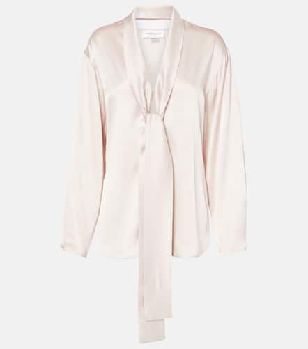 Blouse en satin à lavallière - Victoria Beckham - Modalova