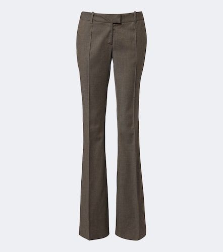 Pantalon évasé en laine mélangée - The Attico - Modalova