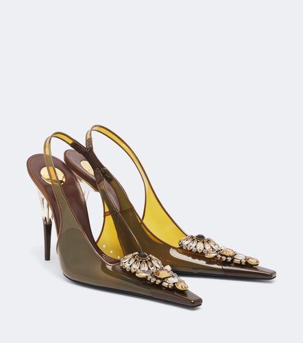 Escarpins slingback Isabella à ornements - Saint Laurent - Modalova
