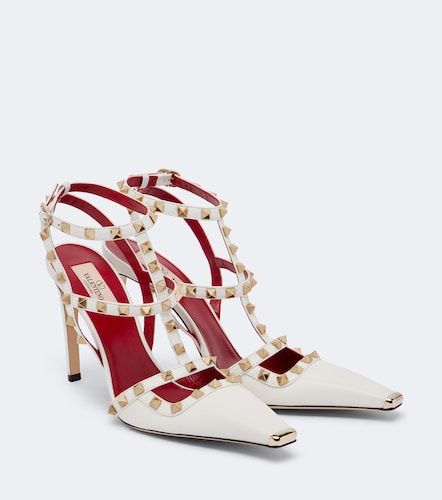 Escarpins Rockstud en cuir - Valentino Garavani - Modalova