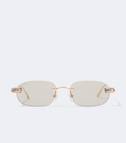 Lunettes de soleil ovales Trinity De Cartier - Cartier Eyewear Collection - Modalova