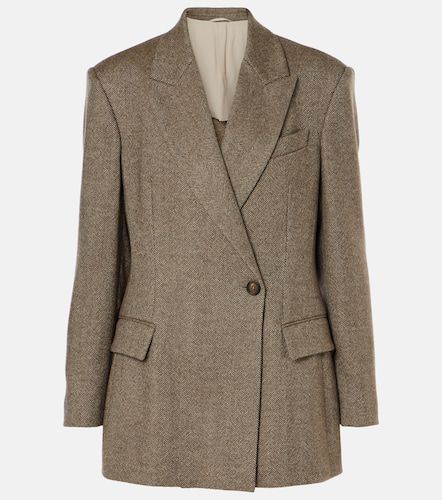 Blazer en laine mélangée - Brunello Cucinelli - Modalova