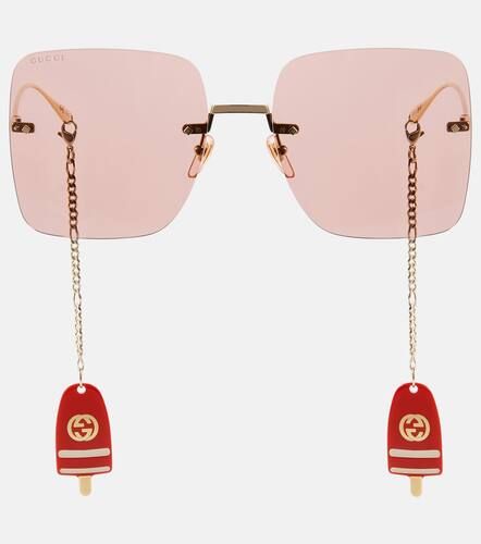 Lunettes de soleil oversize - Gucci - Modalova