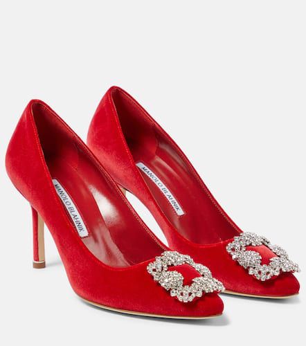 Escarpins Hangisi en velours - Manolo Blahnik - Modalova