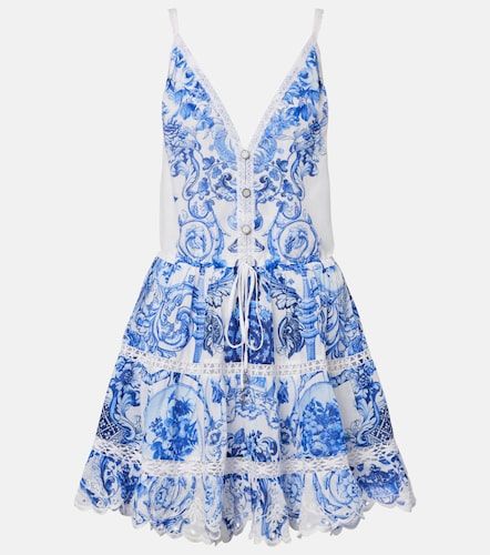 Robe en coton et soie à imprimé - Camilla - Modalova