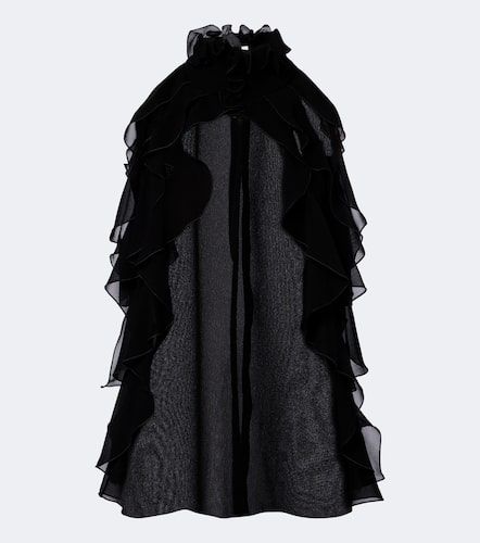 McQueen Top en soie à volants - McQueen - Modalova
