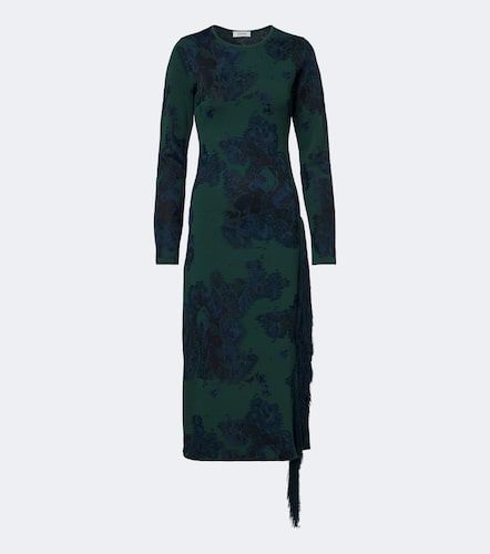 Robe midi en jacquard à fleurs - Erdem - Modalova