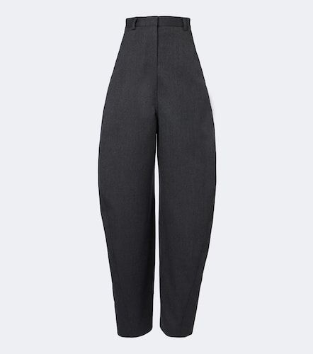 Pantalon tonneau en laine - Balenciaga - Modalova