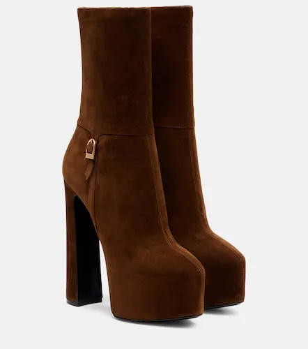 Bottines Nico à plateau en daim - Saint Laurent - Modalova