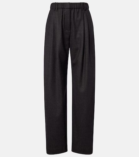 Pantalon ample en laine vierge - Brunello Cucinelli - Modalova
