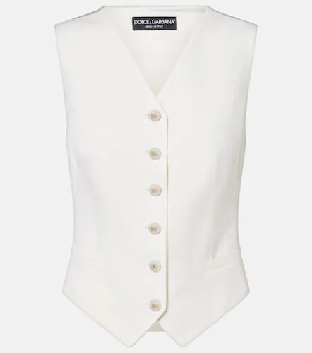 Gilet en laine et soie mélangée - Dolce&Gabbana - Modalova
