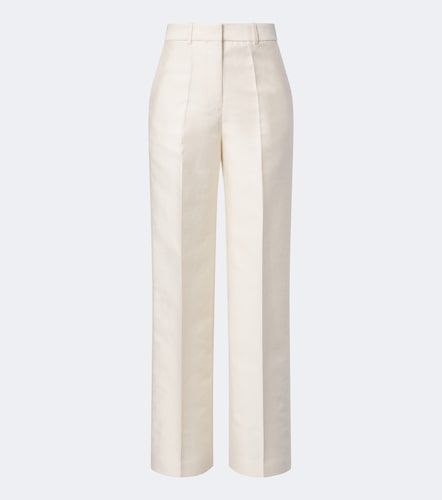 Pantalon ample Mitae en coton, lin et soie mélangés - Joseph - Modalova