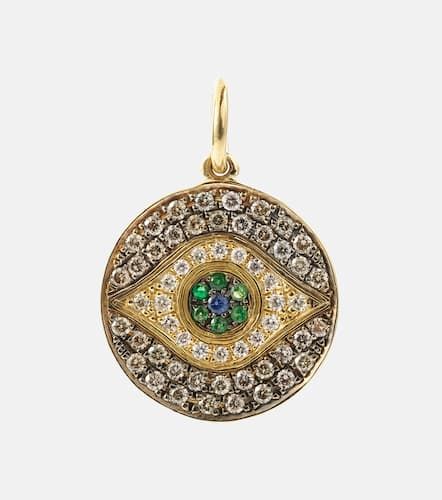 Collier Little Dawn en or 18 ct, diamants et pierres précieuses - Ileana Makri - Modalova