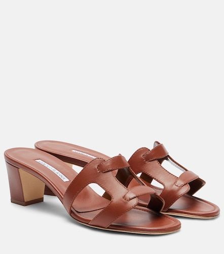 Mules Grellanu 50 en cuir - Manolo Blahnik - Modalova