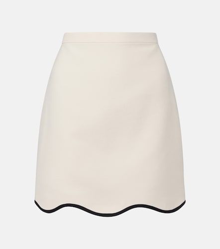 Mini-jupe en Crêpe Couture festonnée - Valentino Garavani - Modalova