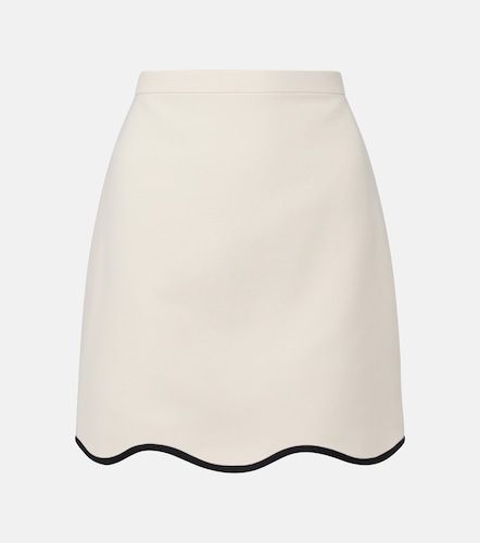 Mini-jupe en Crêpe Couture festonnée - Valentino Garavani - Modalova