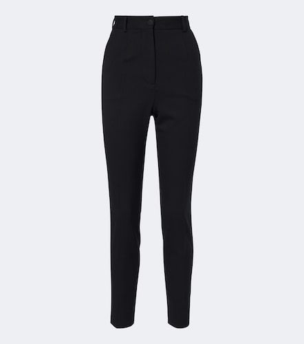 Pantalon slim en laine mélangée - Dolce&Gabbana - Modalova