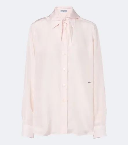 Prada Chemise en popeline de soie - Prada - Modalova