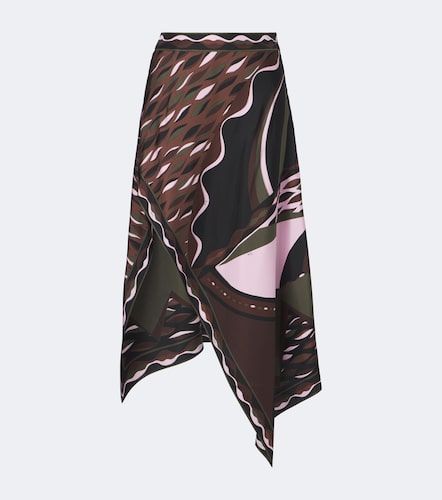 Jupe midi asymétrique Dune en soie - Pucci - Modalova