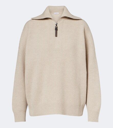 Pull Monili à col zippé en cachemire - Brunello Cucinelli - Modalova