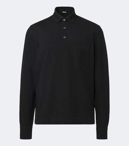 Zegna Polo en piqué de coton - Zegna - Modalova