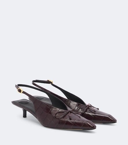 Escarpins slingback Cubisto en cuir façon croco - Jacquemus - Modalova