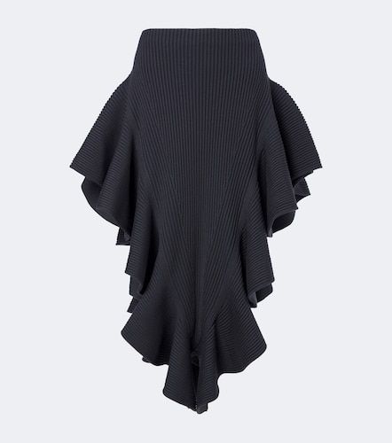 Alaïa Jupe midi en laine mélangée - Alaia - Modalova