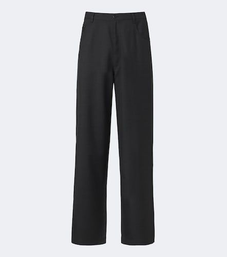 Pantalon ample en laine vierge - Prada - Modalova