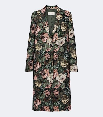 Manteau en jacquard à fleurs - Dries Van Noten - Modalova