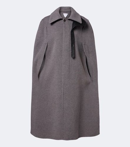 Cape en laine et cachemire à col Intrecciato - Bottega Veneta - Modalova