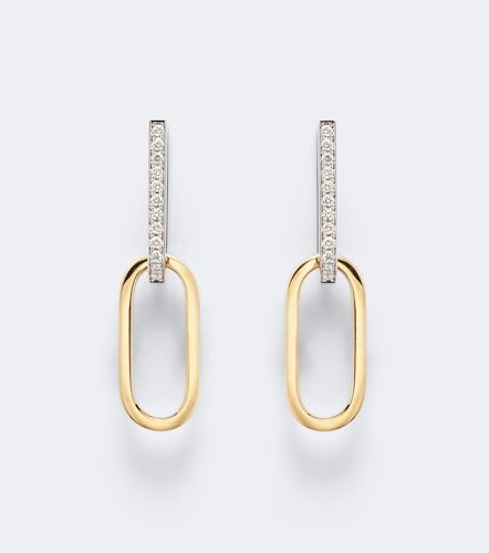 Boucles d'oreilles Link en or blanc, or jaune 18 ct et diamants - Bucherer Fine Jewellery - Modalova
