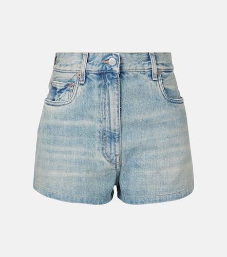 Prada Short  taille haute en jean - Prada - Modalova