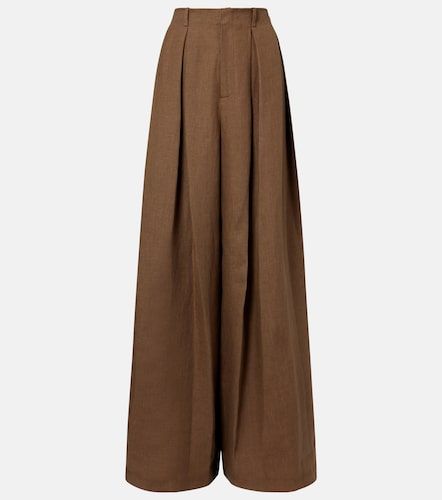 Pantalon ample Greer en lin, cachemire et soie - Ralph Lauren Collection - Modalova