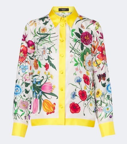 Gucci Chemise Gucci Flora en soie - Gucci - Modalova