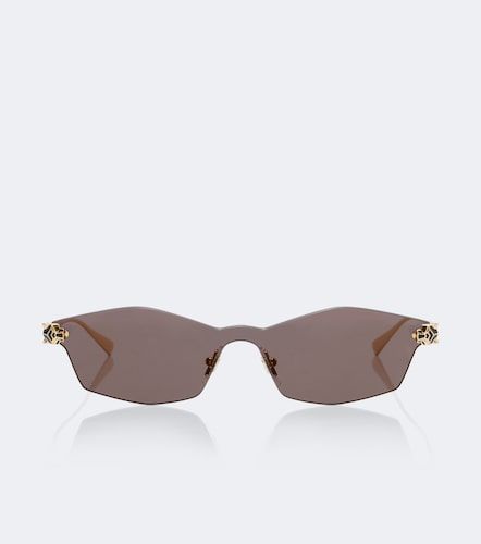 Lunettes de soleil rectangulaires Panthère De Cartier - Cartier Eyewear Collection - Modalova