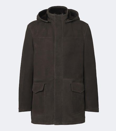 Parka en daim à capuche - Thom Sweeney - Modalova