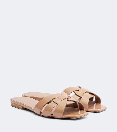 Mules Tribute en cuir verni - Saint Laurent - Modalova