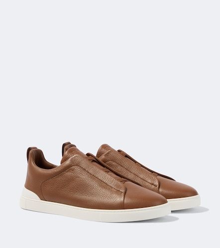 Zegna Baskets Triple Stitch en cuir - Zegna - Modalova