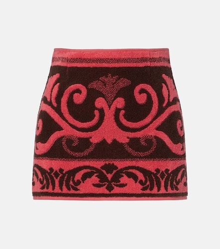 Mini-jupe en coton à motif jacquard - Valentino Garavani - Modalova