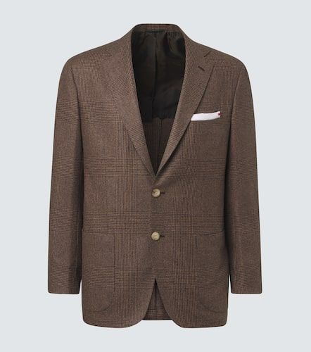 Blazer en laine vierge à motif Prince de Galles - Kiton - Modalova