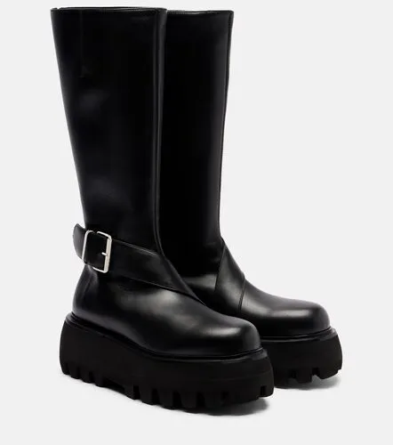 McQueen Bottes Sofa Buckle en cuir - McQueen - Modalova