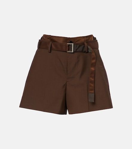 Sacai Short en satin - Sacai - Modalova