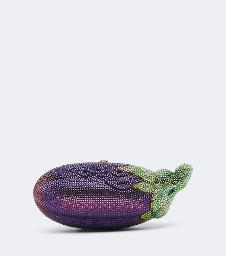 Pochette Eggplant à cristaux - Judith Leiber Couture - Modalova