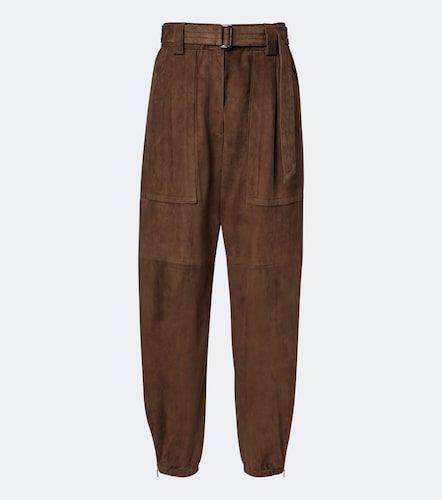 Pantalon fuselé en daim - Brunello Cucinelli - Modalova