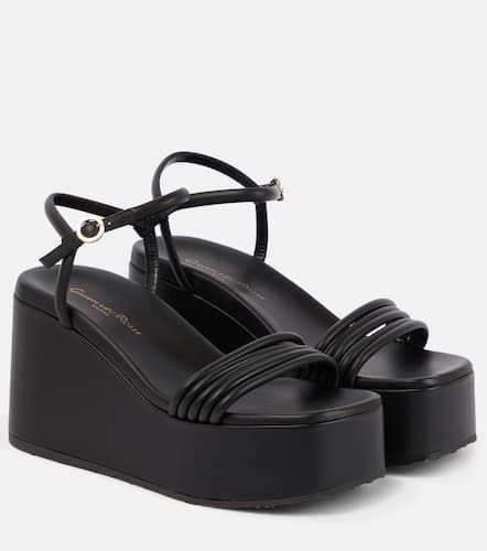 Sandales à plateforme en cuir - Gianvito Rossi - Modalova