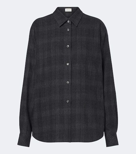 Chemise en laine vierge à carreaux - Magda Butrym - Modalova