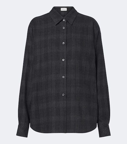 Chemise en laine vierge à carreaux - Magda Butrym - Modalova