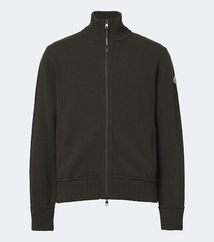 Cardigan zippé en laine et cachemire - Moncler - Modalova