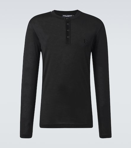 Dolce&Gabbana Top Henley en soie - Dolce&Gabbana - Modalova
